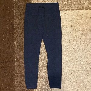 ZYIA Gray and Black High-Waisted Leggings with Stretch Fabric